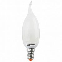 Лампа энергосберегающая КЛЛ-СW-11 Вт-2700 К–Е14 (свеча на ветру) (mini) |  код. SQ0323-0136 |  TDM